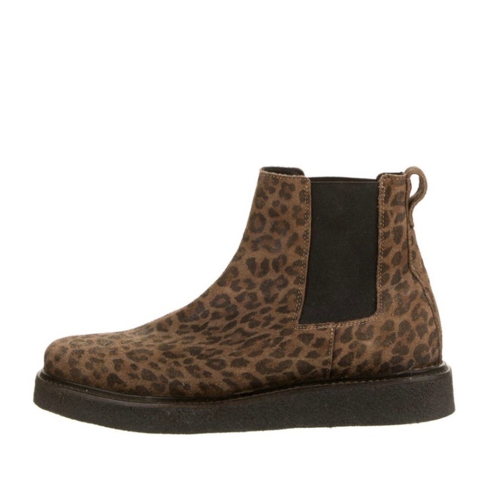 AllSaints animal print Chelsea boots size 8/ eu41
